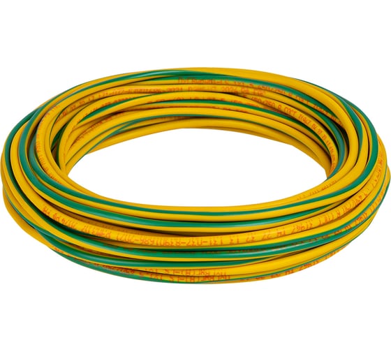 Провод TDM ELECTRIC ПуГВнг(А)-LS 1x1,5 ГОСТ (10м), желто-зеленый TDM SQ0124-2711