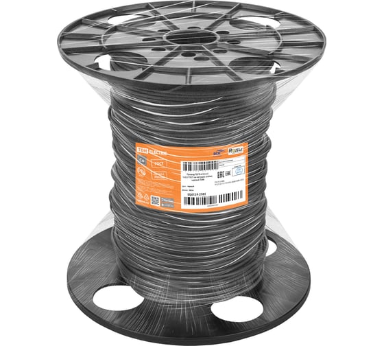 Провод TDM ELECTRIC ПуГВ нг(А)-LS 1x2,5 ГОСТ на катушке (500м), черный TDM SQ0124-2583