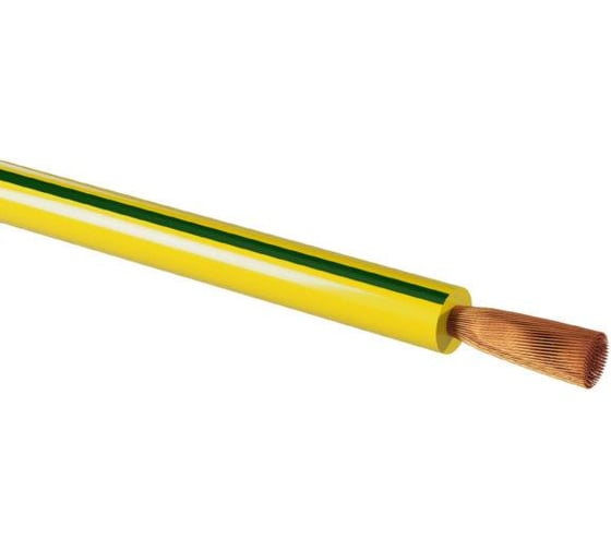 Провод TDM ELECTRIC ПуГВнг(А)-LS 1x2,5, ГОСТ, 10м, желто-зеленый SQ0124-2722