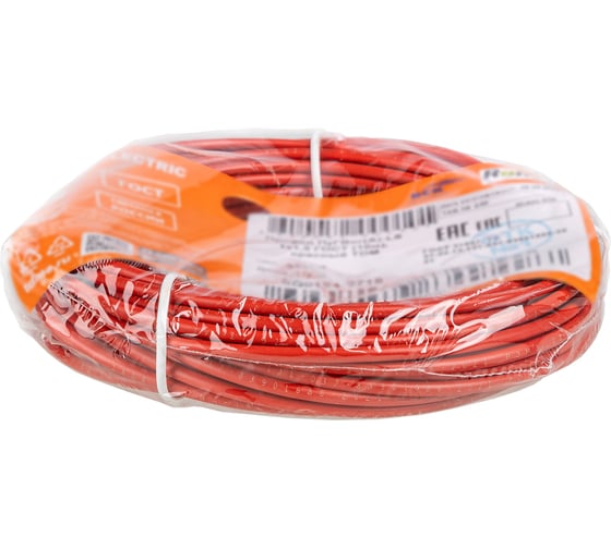 Провод TDM ELECTRIC ПуГВнг(А)-LS 1x2,5, ГОСТ, 10м, красный SQ0124-2726
