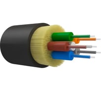 Оптический кабель распределительный, IN/OUT, 6 волокон OM3, 50/125, LSZH, черный (2000 м) -FO-D-IN/OUT-503-6-LSZH NTSS  NTSS-FO-D-IN/OUT-503-6-LSZH