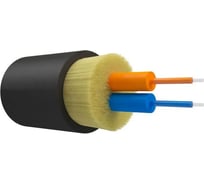 Оптический кабель распределительный, IN/OUT, 2 волокна OM2, 50/125, LSZH, черный (2000 м) -FO-D-IN/OUT-50-2-LSZH NTSS  NTSS-FO-D-IN/OUT-50-2-LSZH