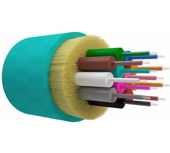 Оптический кабель внутренний NTSS PREMIUM 12 волокон OM3, 50/125, LSZH(нг(A)-HF), АКВА (1500 м) NTSS-FO-D-IN-PM-503-12-LSZH 1