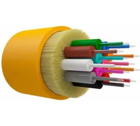 Оптический кабель внутренний NTSS PREMIUM 12 волокон OS2, 9/125, LSZH(нг(A)-HF), жёлтый (1500 м) NTSS-FO-D-IN-PM-9-12-LSZH