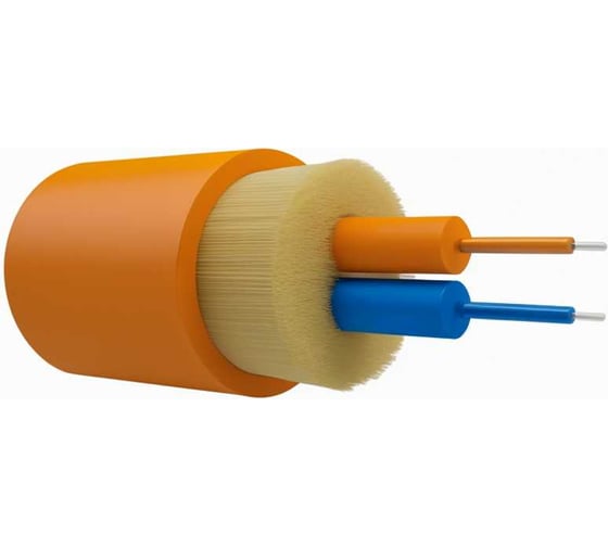 Оптический кабель внутренний NTSS PREMIUM 2 волокна OM2, 50/125, LSZH(нг(A)-HF), оранжевый (3000 м) NTSS-FO-D-IN-PM-50-2-LSZH