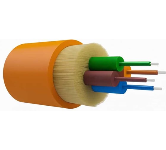 Оптический кабель внутренний NTSS PREMIUM 4 волокна OM2, 50/125, LSZH(нг(A)-HF), оранжевый (3000 м) NTSS-FO-D-IN-PM-50-4-LSZH 1