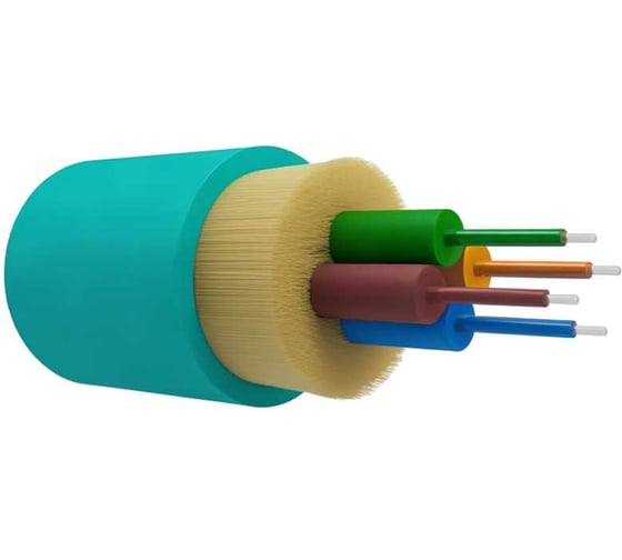 Оптический кабель внутренний NTSS PREMIUM 4 волокна OM3, 50/125, LSZH(нг(A)-HF), АКВА (3000 м) NTSS-FO-D-IN-PM-503-4-LSZH