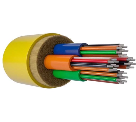 Оптический кабель внутренний NTSS PREMIUM 48 волокон микромодули (4x12), OS2, 9/125, LSZH(нг(A)-HF), жёлтый (1000 м) NTSS-FO-D-IN-PM-9-48(4x12)-LSZH 1