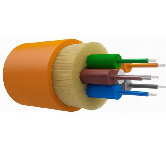 Оптический кабель внутренний NTSS PREMIUM 6 волокон OM2, 50/125, LSZH(нг(A)-HF), оранжевый (2000 м) NTSS-FO-D-IN-PM-50-6-LSZH