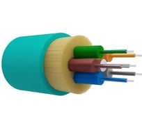 Оптический кабель внутренний NTSS PREMIUM 6 волокон OM3, 50/125, LSZH(нг(A)-HF), аква (2000 м) NTSS-FO-D-IN-PM-503-6-LSZH