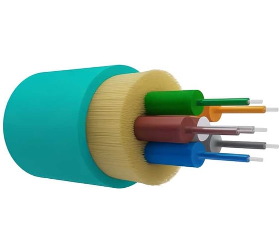 Оптический кабель внутренний NTSS PREMIUM 6 волокон OM3, 50/125, LSZH(нг(A)-HF), аква (2000 м) NTSS-FO-D-IN-PM-503-6-LSZH