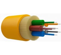 Оптический кабель внутренний NTSS PREMIUM 6 волокон OS2, 9/125, LSZH(нг(A)-HF), жёлтый (2000 м) NTSS-FO-D-IN-PM-9-6-LSZH