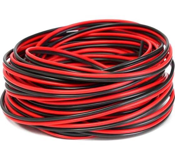 Кабель акустический DORI 2x1,0 мм 100м красно-чёрный, шт 1871 1