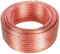 Кабель акустический DORI 2x0,25 мм 100м прозрачный, шт 1820