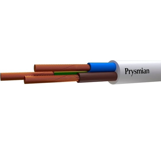 Провод PRYSMIAN ПВСнг(А)-LS 3x0,75 белый 4103020201 1