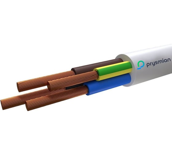 Провод PRYSMIAN ПВСнг(А)-LS 4x2,5 белый 4104050201