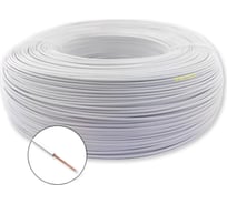 Провод автомобильный БУРЕВЕСТНИК пгва 1x4 мм2, белый, 100м BOZ480622L100