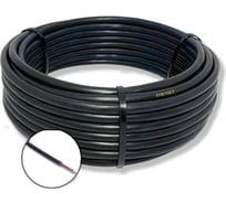 Провод установочный БУРЕВЕСТНИК пув 1x4 мм2, черный, 15м BOZ247247L15