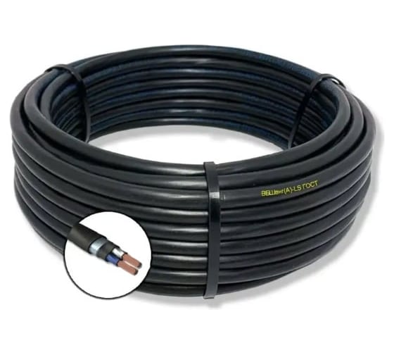Кабель БУРЕВЕСТНИК силовой бронированный вбшвнг(a)-ls 2x6 мм2, 30м BOZ7390L30 1