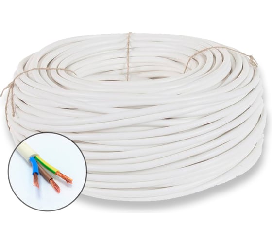 Провод бытовой БУРЕВЕСТНИК ПВСнг(A)-LS 3x1.5 мм2, 150м BOZ63786L150 1