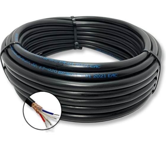 Кабель монтажный БУРЕВЕСТНИК мкэшнг(a)-ls 4x0.5 мм2, 150м BOZ436692L150 1