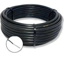 Провод БУРЕВЕСТНИК установочный пав 1x4 мм2 черный, 50м BOZ251807L50