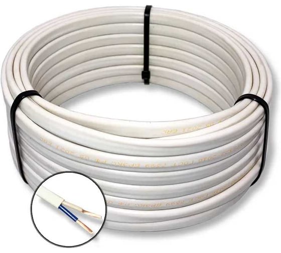 Шнур бытовой БУРЕВЕСТНИК ШВВПнг(A)-LS 2x0.5 мм2, 10м BOZ66996L10 1
