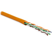 Кабель Hyperline UUTP4-C5E-P24-IN-LSZH-OR-100 100 м, витая пара, неэкранированная U/UTP, категория 5е 243611