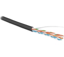 Кабель Hyperline UUTP4-C5E-S24-OUT-LSZH-BK-500 500 м, витая пара, неэкранированная U/UTP, категория 5e 236320