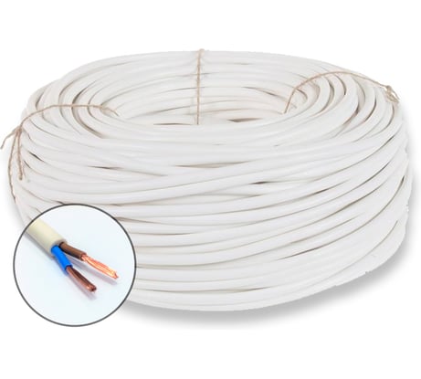 Провод бытовой БУРЕВЕСТНИК пвс 2x4 мм2, 1м BOZ70420L1