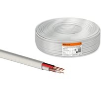 Кабель для видеонаблюдения белый, КВК-В-2 2х0,75 мм² TDM ELECTRIC (200м), для внутренней прокладки, "VISION" SQ0123-0003