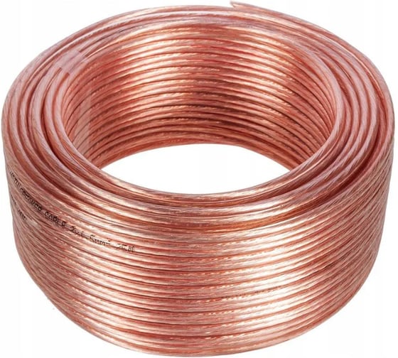 Кабель акустический DORI 2x1,00 мм 10м прозрачный, шт 50425