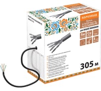 Кабель TDM ELECTRIC витая пара народный F/UTP Cat 5e 4х2х24AWG 305м PE, чёрный SQ0107-0119