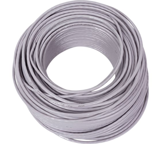 Кабель TDM витая пара народный U/UTP Cat 5e 4х2х24AWG CCA 100м PVC, серый SQ0107-0115