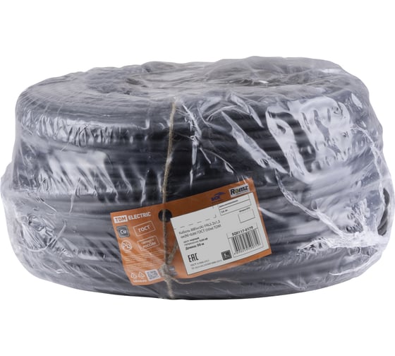 Кабель TDM ELECTRIC ВВГнгА-FRLS 2х1,5 окN-0,66 ГОСТ 50м SQ0117-0179