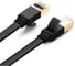 Кабель плоский Ugreen NW106 30738 Cat 7 U/FTP Lan Cable Flat Design. Длина: 0,5м. Цвет: черный 30738_ 2