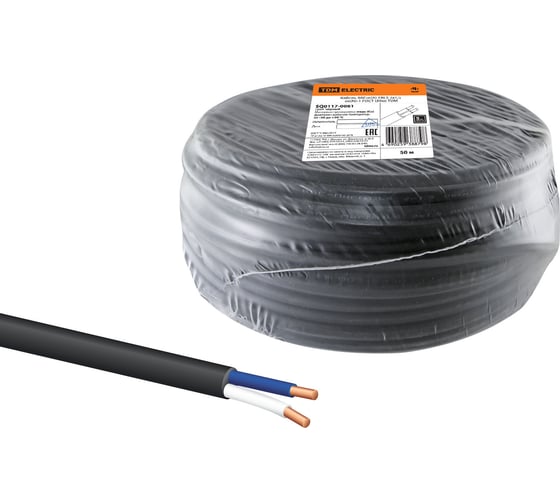 Кабель TDM ELECTRIC ВВГнгА-FRLS 2х1,5 окN-1 ГОСТ 50м SQ0117-0061
