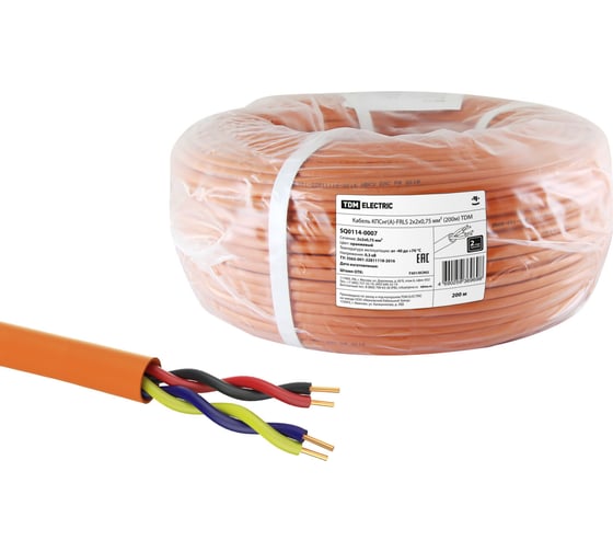 Кабель TDM ELECTRIC КПСнгА-FRLS 2х2х0,75 мм 200м SQ0114-0007