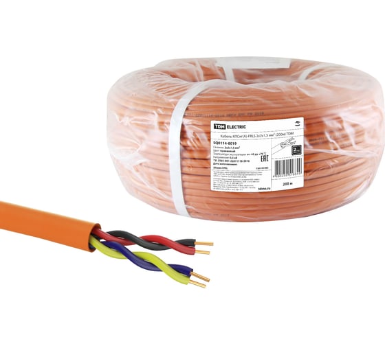 Кабель TDM ELECTRIC КПСнгА-FRLS 2х2х1,5 мм 200м SQ0114-0019 1