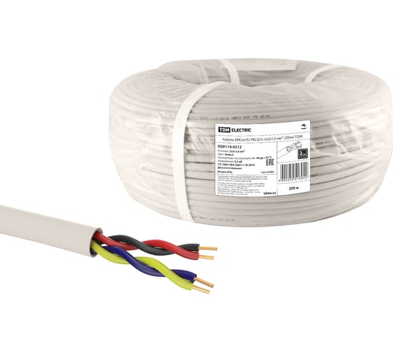 Кабель TDM ELECTRIC КПСнгА-FRLSLTx 2х2х1,0 мм 200м SQ0114-0212 1
