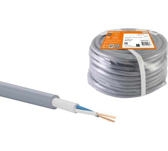 Кабель TDM NYM-O 2х4-0,66 30м SQ0121-0061
