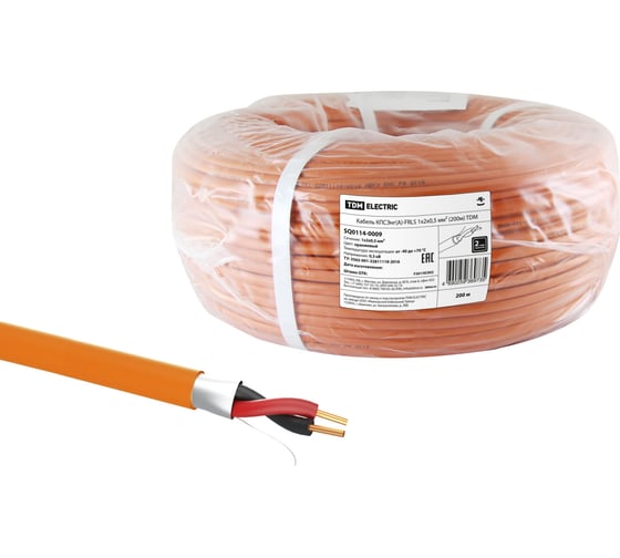 Кабель TDM ELECTRIC КПСЭнгА-FRLS 1х2х0,5 мм 200м SQ0114-0009 1