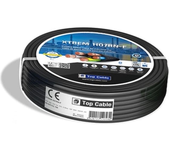 Силовой гибкий кабель Top cable H07RN-F 4x6 100 м 3004006R100RU