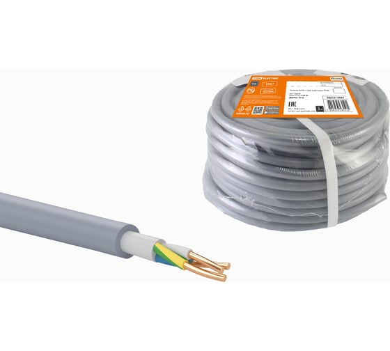 Кабель TDM ELECTRIC NYM-J 3х4-0,66 30м SQ0121-0063