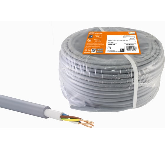 Кабель TDM NYM-J 4х2,5-0,66 50м SQ0121-0078 1