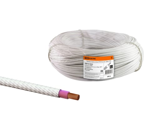 Термостойкий провод TDM ELECTRIC  РКГМ 6,0 мм2 200м SQ0122-0034