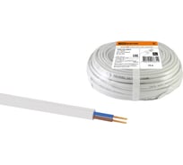 Шнур TDM ELECTRIC ШВВП 2х0,75 ГОСТ 10м, белый SQ0120-0004