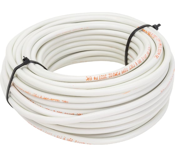 Провод TDM ELECTRIC ПВС 2х1 ГОСТ 20м, белый SQ0118-0018