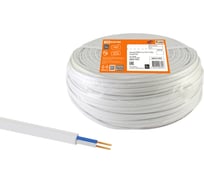 Провод TDM ELECTRIC ПГВВП 2х1,5 ГОСТ 100м, белый SQ0127-0552