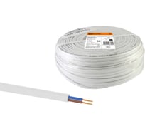 Шнур TDM ELECTRIC ШВВП 2х0,5 ГОСТ 200м, белый SQ0120-0011